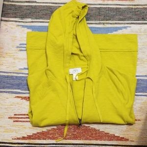 Ann Taylor- Loft zip up half sleeve hoodie